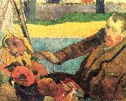 Paul Gauguin Van Gogh Painting Sunflowers oil